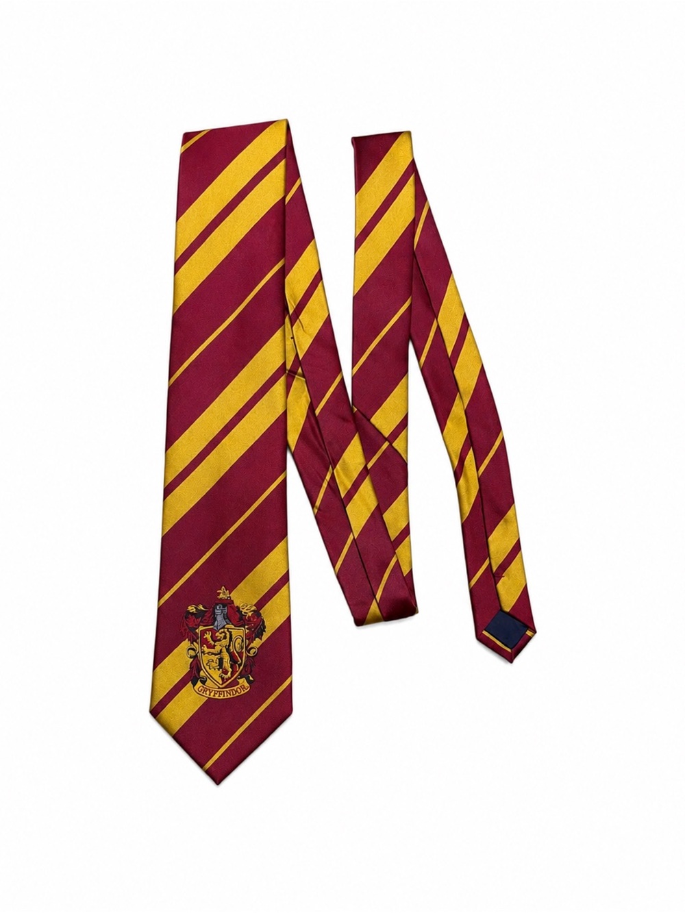 Harry Potter Gryffindor Crest Maroon Gold Striped Necktie 54”